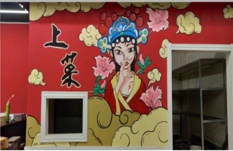 屏边墙体彩绘的发展和应用