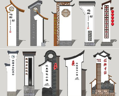 屏边美丽乡村标识标牌有哪些分类？