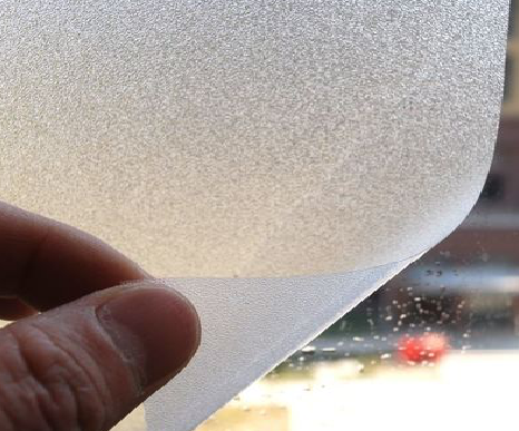 屏边玻璃门外面粘广告用什么材料好？